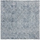 preview thumbnail 42 of 120, SAFAVIEH Handmade Abstract Birdie Modern Wool Rug 4' Square - Blue/Ivory - Square