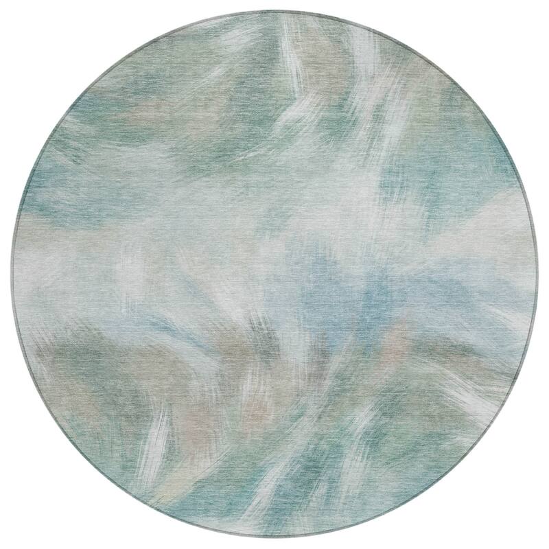 HomeRoots Abstract Transitional Rectangle Outdoor Rug