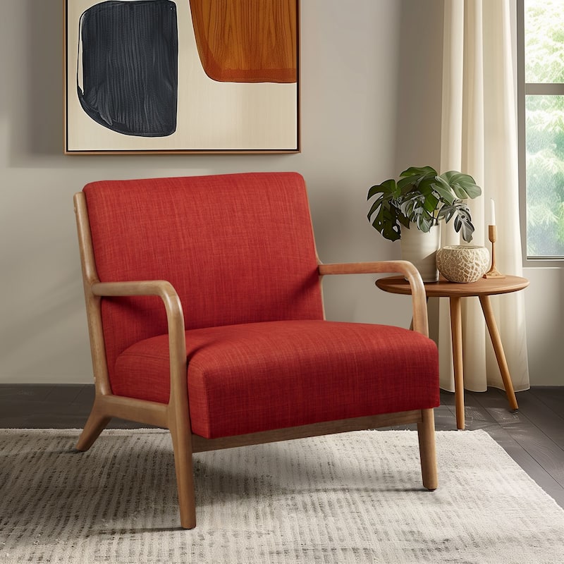 INK IVY Novak Mid Century Modern Accent Armchair
