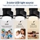 preview thumbnail 10 of 8, Low Noise Matte Black abs Blade Remote Ceiling Fan with Led Light for Kitchen Bedroom Dining Room Toilet Patio