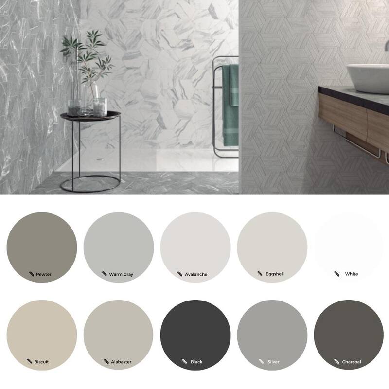 The Tile Life Cadiz 8x9 Grey Porcelain Floor & Wall Tile