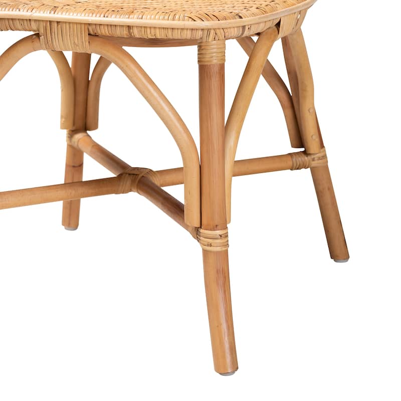 Irene Modern Bohemian Natural Rattan Dining Chair