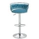 preview thumbnail 85 of 198, Modern Velvet Adjustable Swivel Bar Stools Set of 2