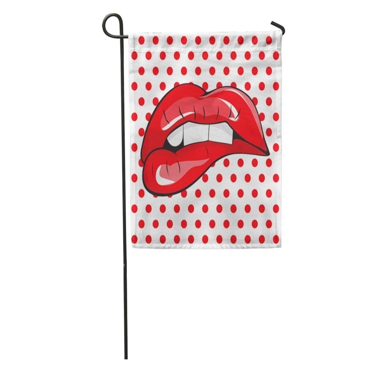 Girl Biting Her Red Lips Teeth Pop Mouth Kiss Garden Flag Decorative Flag House Banner 12x18 Inch N A On Sale Overstock Girl Biting Her Red Lips Teeth Pop Mouth Kiss Garden Flag Decorative Flag House Banner 12x18 Inch N A On Sale Overstock