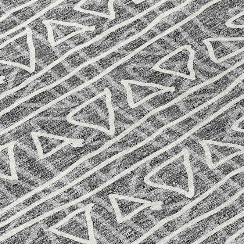 HomeRoots Geometric Transitional Rectangle Outdoor Rug