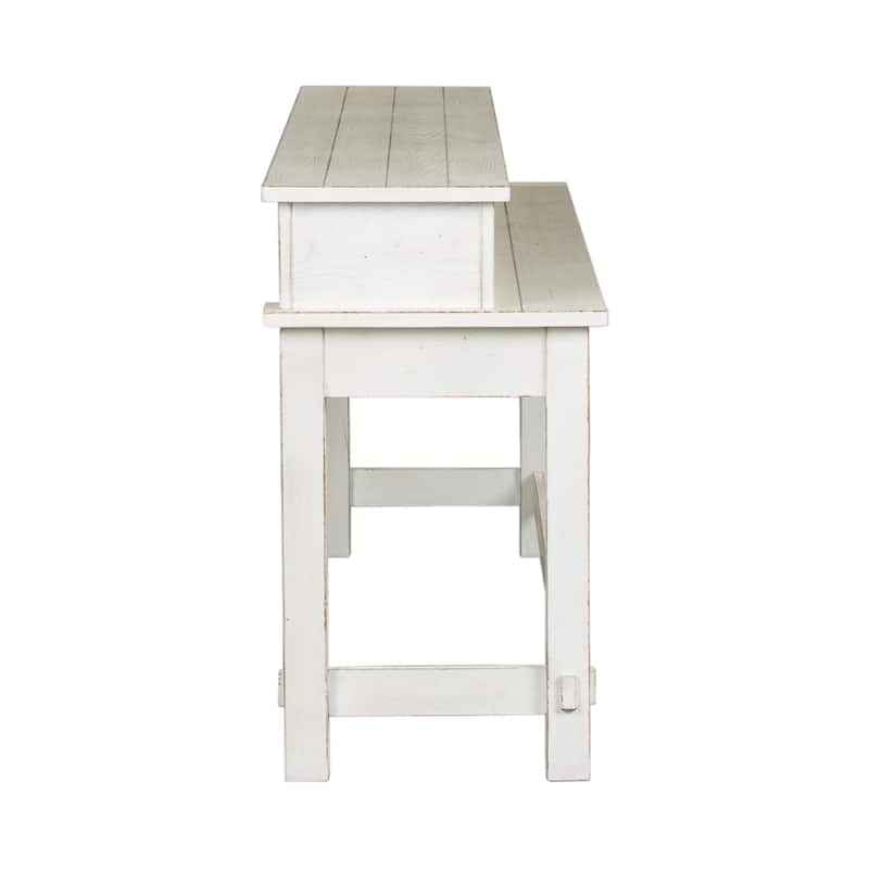 Modern Farmhouse Flea Market White Distressed 4 Piece Set