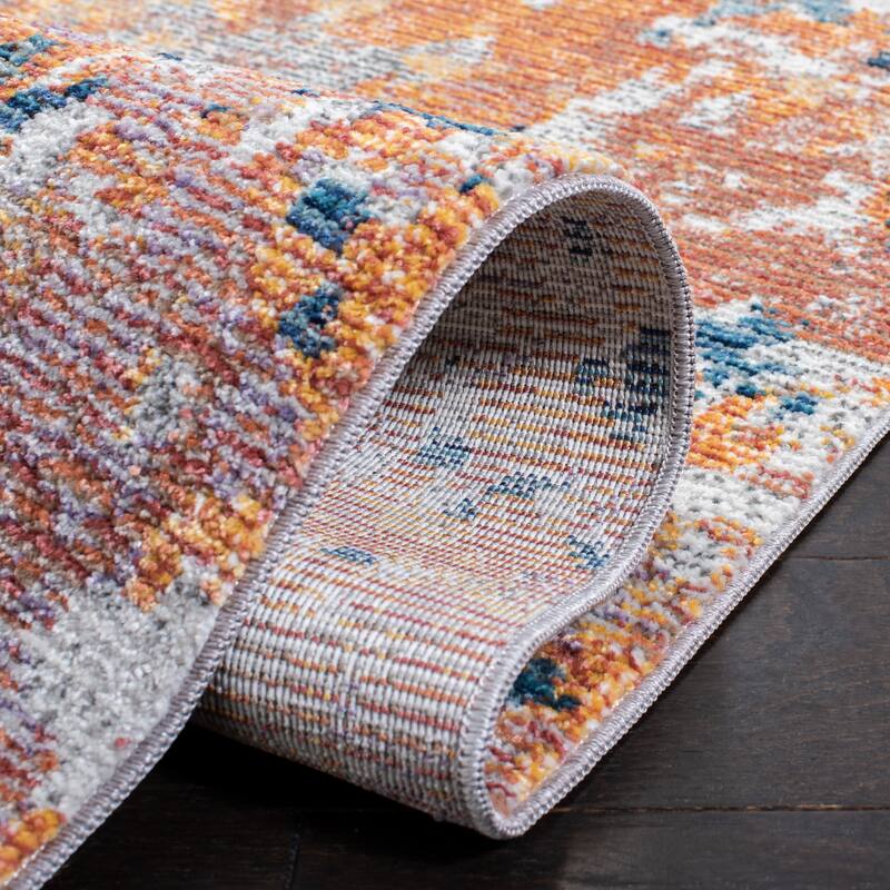 SAFAVIEH Crystal Theofania Modern Abstract Distressed Rug