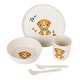 preview thumbnail 6 of 9, 5pcs Bamboo Fiber Kids Dinnerware Set-Bear /dog Style
