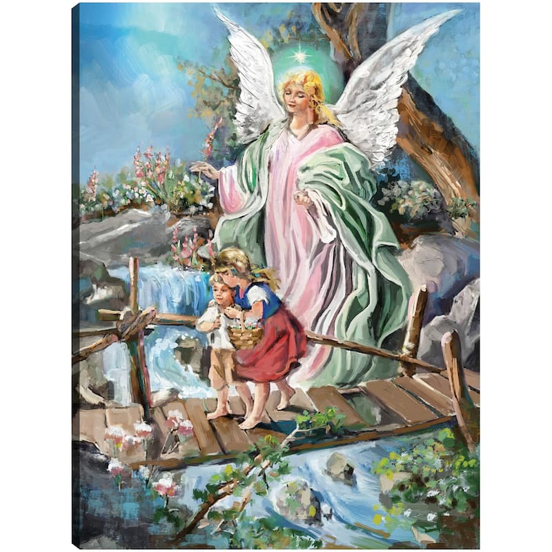 The Guardian Angel By Studio Arts Canvas Art Print