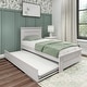 preview thumbnail 1 of 12, Max and Lily Farmhouse Twin Bed with Panel Headboard with Trundle