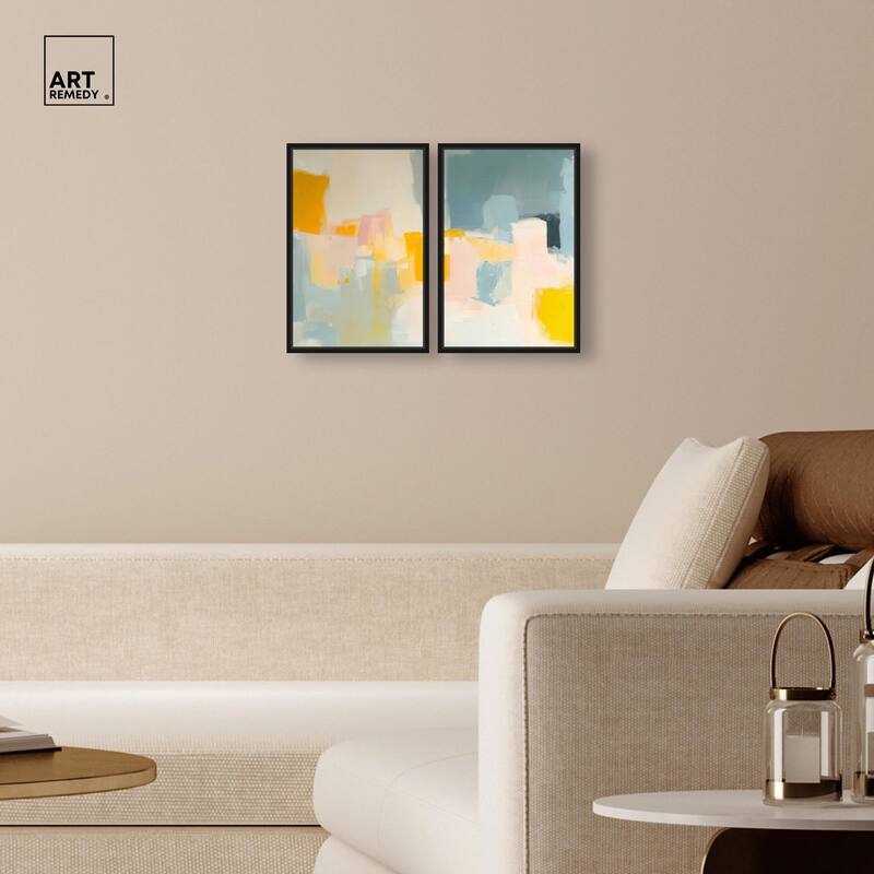 Ocean of Suns I Canvas Set of 2 by Art Remedy