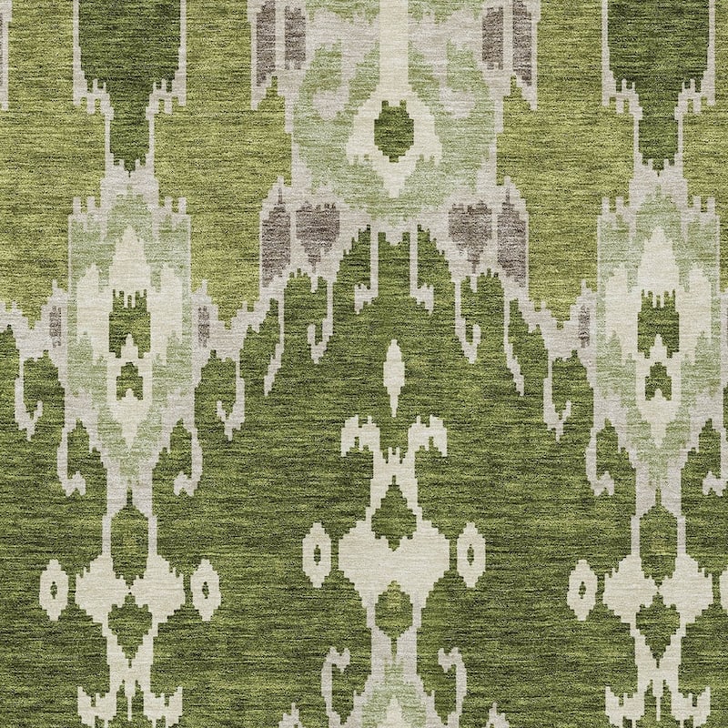 HomeRoots Ikat Transitional Rectangle Outdoor Rug
