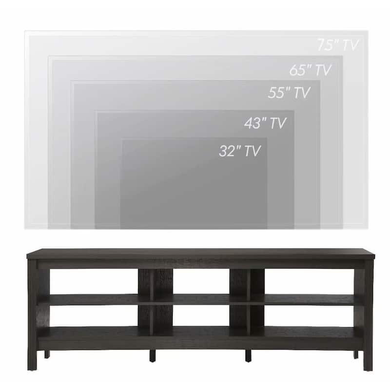Farmhouse Wood TV Stand for 75 inch TV Entertainment Center - 73 inches