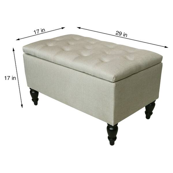 Maypex 29 In Upholstered Storage Bench On Sale Overstock 29873014