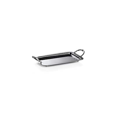 Manetta Polished Steel and Brass Tray