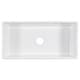 preview thumbnail 4 of 14, Austen Crisp White Fireclay 36" Single Bowl Farmhouse Apron Front Undermount Kitchen Sink and Drain