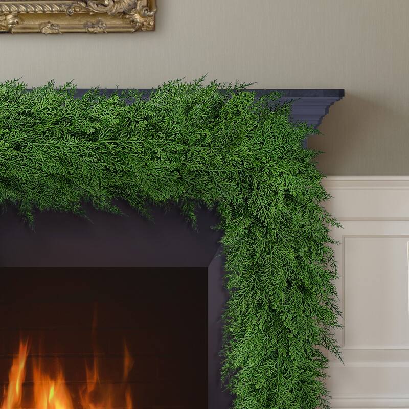 Puleo International 20' x 10" Soft PE Artificial Christmas Garland