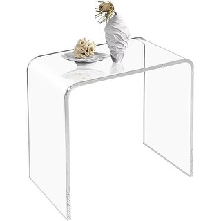 Clear Acrylic Side Table - Transparent End Table for Home, Office ...