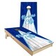 preview thumbnail 8 of 7, Kansas City Triangle Baseball Outdoor Cornhole Board Set All-Weather 2x4 - Include Carrying Case