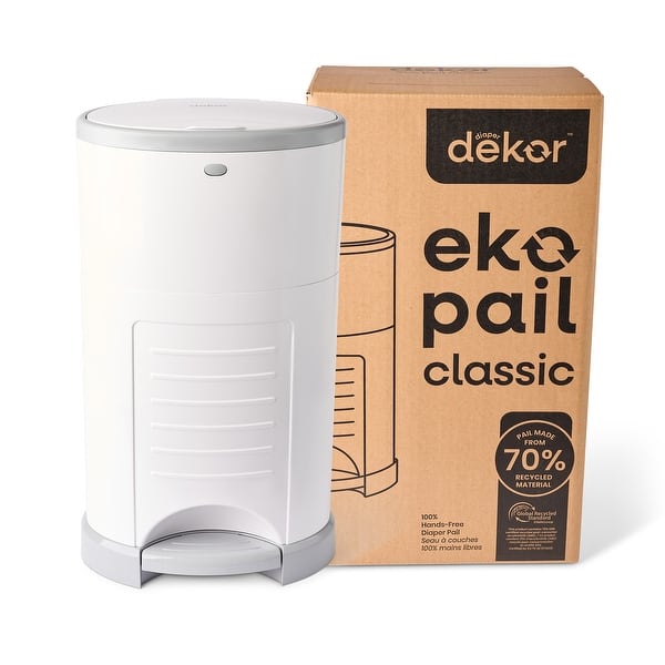 slide 2 of 9, Dekor Eko Classic Diaper Pail White