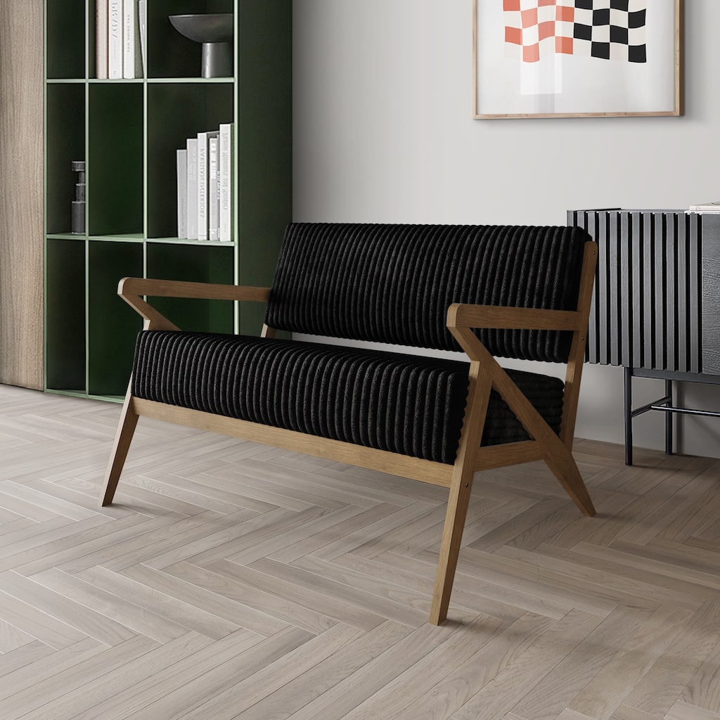 CraftPorch Chic Modern Velvet Upholstered Loveseat