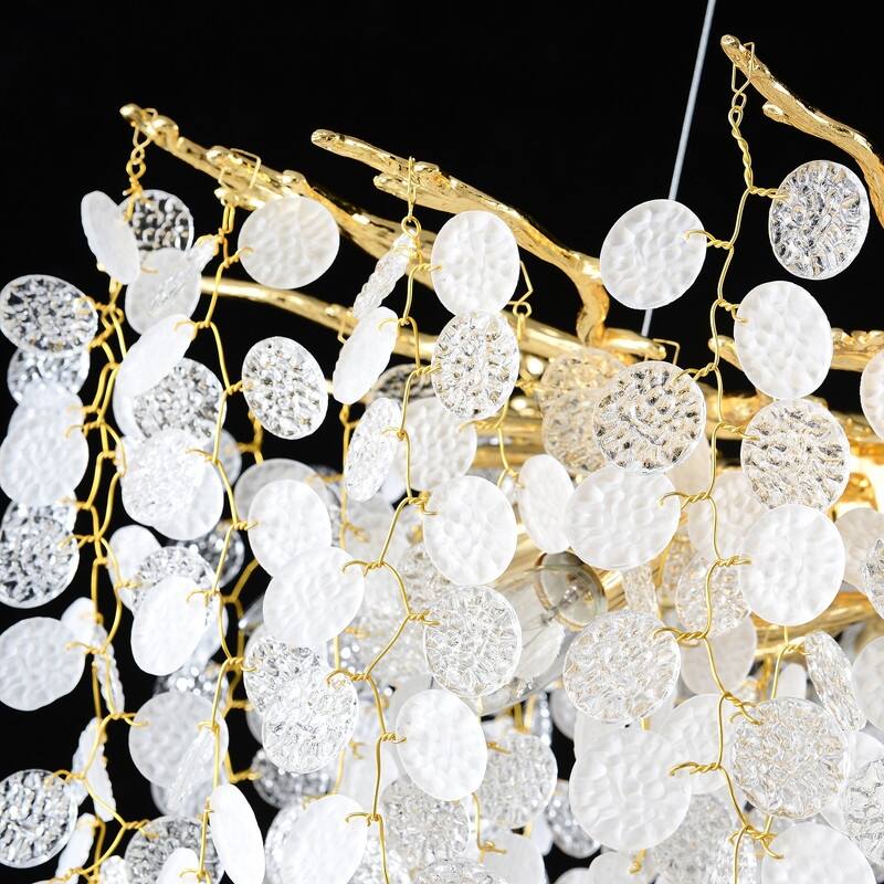 Modern Crystal Chandelier, Tree Branch Chandeliers Adjustable Height