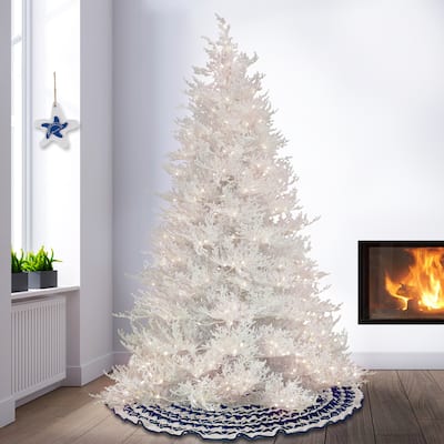 National Tree Company 7.5 ft. Pre-Lit Christmas by the Sea Coral Tree - 7.5ft