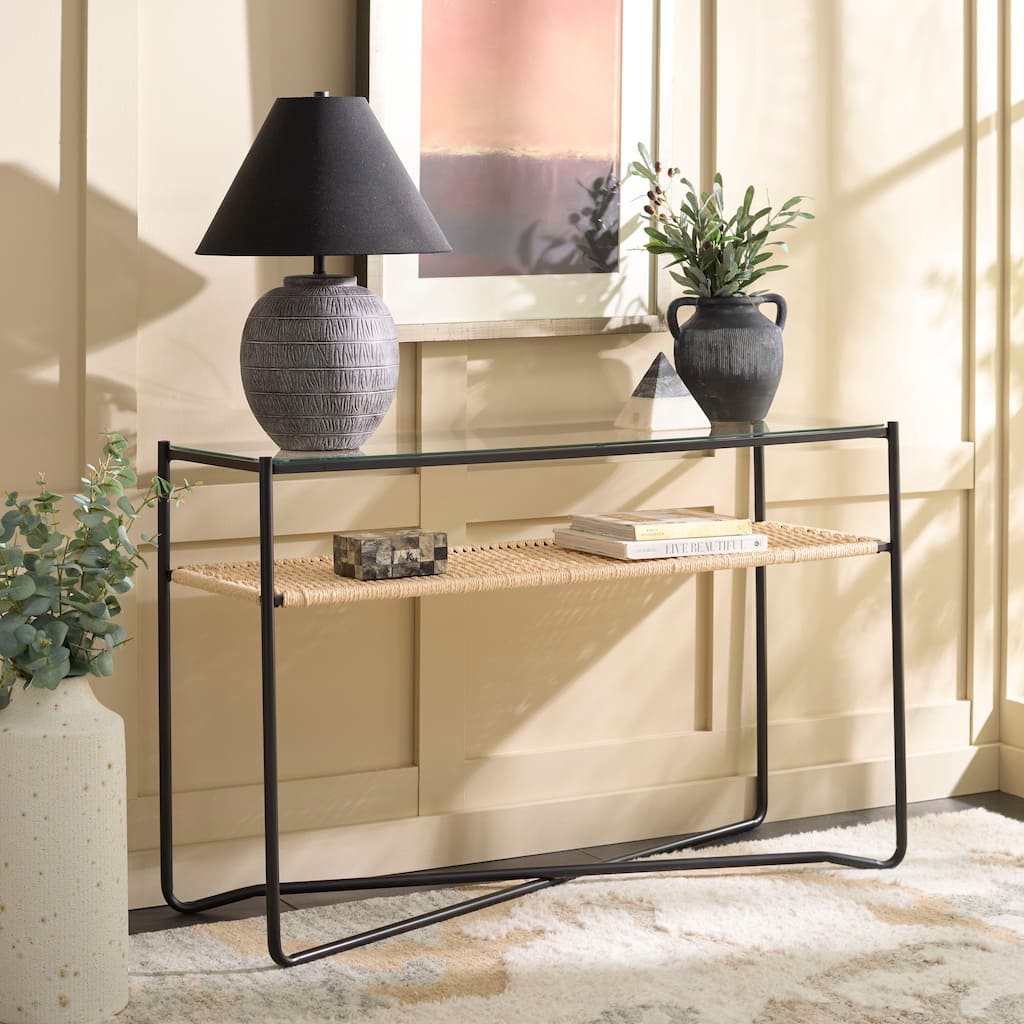 SAFAVIEH Home Omaka 1-Shelf Console Table - 47"W x 16"D x 30"H