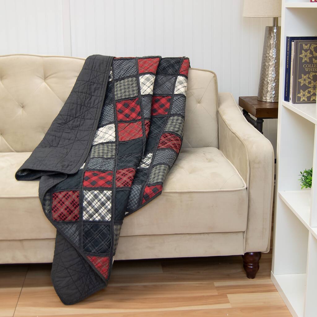 Donna Sharp Lumberjack Cotton Throw Blanket