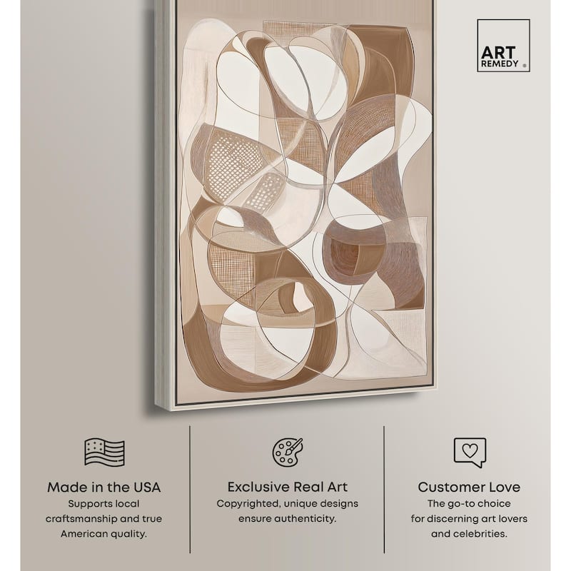 Mocha Dream Canvas by Art Remedy