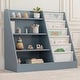 preview thumbnail 19 of 28, Kids Montessori Book Shelf, Shelves for Toys by Comfy Cubs Pacific Blue