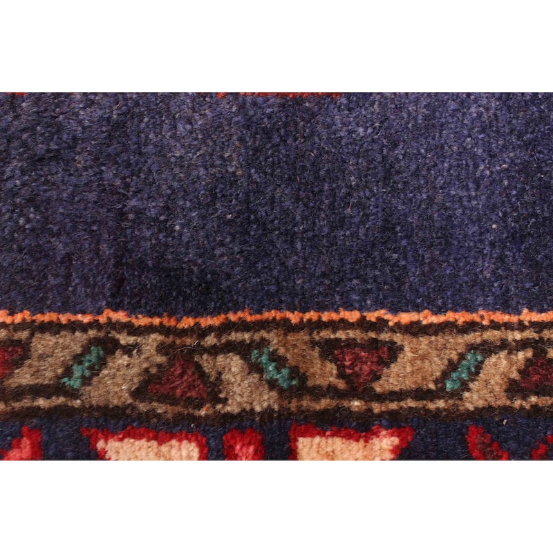 ECARPETGALLERY Hand-knotted Konya Anatolian Navy Wool Rug - 3'6 x 7'11