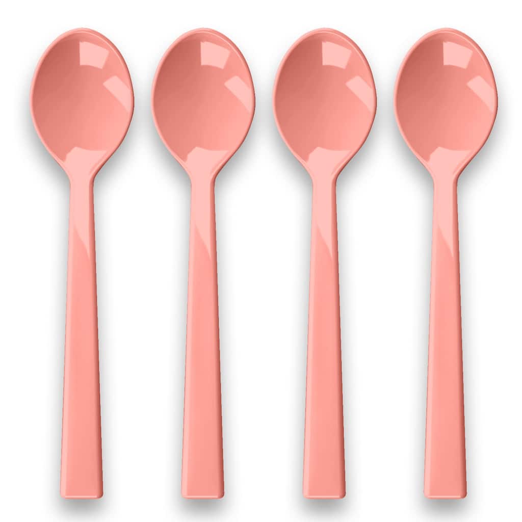 Abode Homewares Berries & Cherries Melamine Dessert Spoon - Multicolor - Set of 4