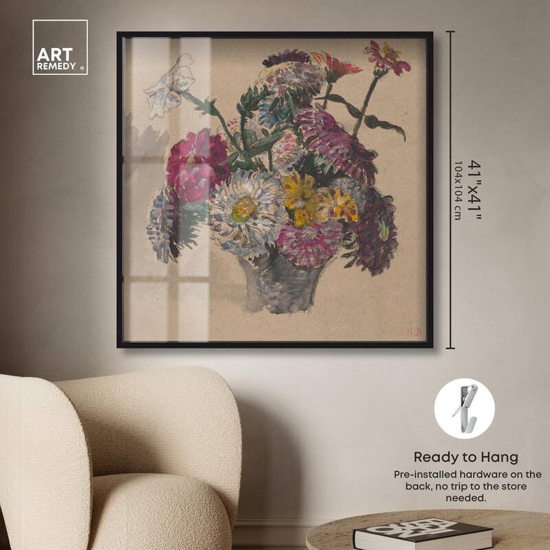 Basket of Flowers Shadowbox by Art Remedy