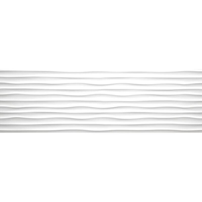 Brisbane 12x40 Polished Marble Look Ceramic Wall Tile - Large Format - 4 x 4 Sample - Blanco Duna