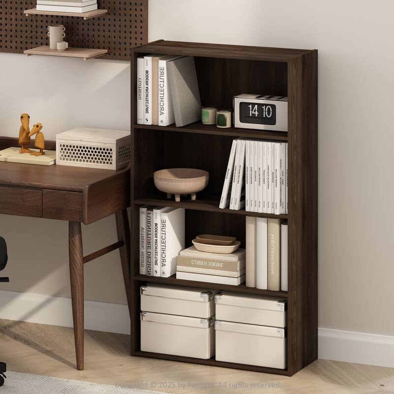 Furinno Simple Open Shelf, Bookcases, 4-Tier