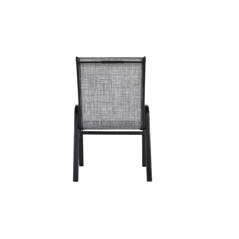 Outdoor Camping Chairs with Breathable Textilene Fabric, Set of 2