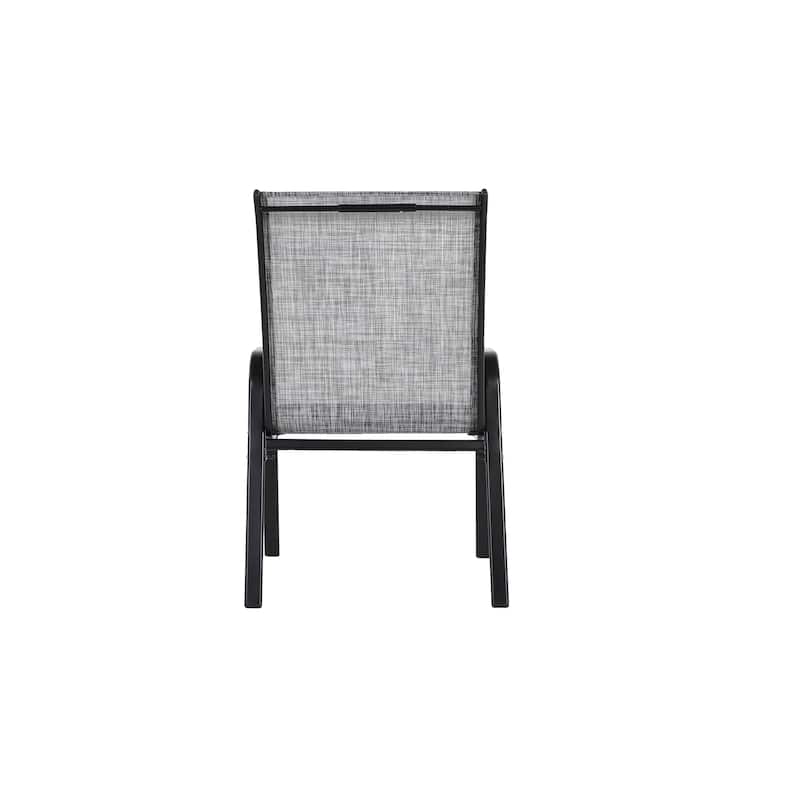 Outdoor Camping Chairs with Breathable Textilene Fabric Set of 2
