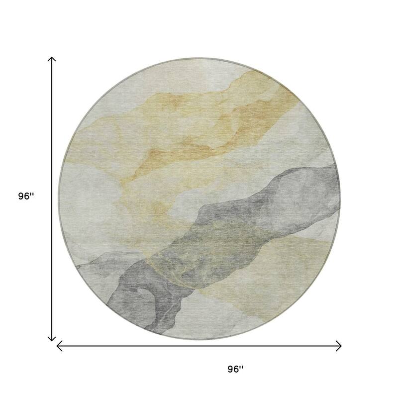 HomeRoots Abstract Transitional Rectangle Outdoor Rug