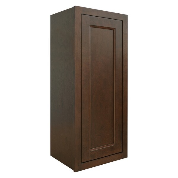 Sunny Wood HBW1536-A Healdsburg 15" x 36" Single Door Wall Cabinet - Rich Walnut