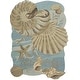preview thumbnail 1 of 6, Nourison Home Waterside Indoor only Blue Graphic Area Rug