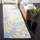 preview thumbnail 3 of 12, SAFAVIEH Handmade Blossom Light Blue Wool Rug 2'3" x 8' Runner - Light Blue/Ivory - Runner