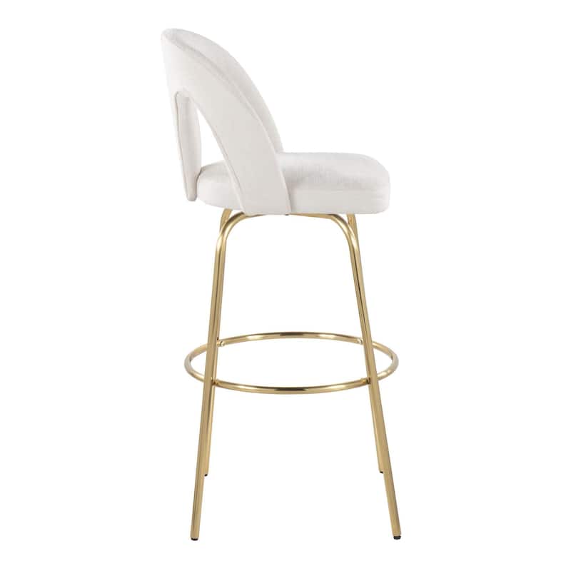 Ava Upholstered 30" Fixed-Height Barstool - Set of 2