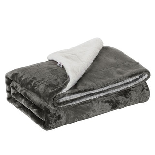 Plush Sherpa Fleece Throw Blanket Double-Sided Blanket for Couch Sofa
