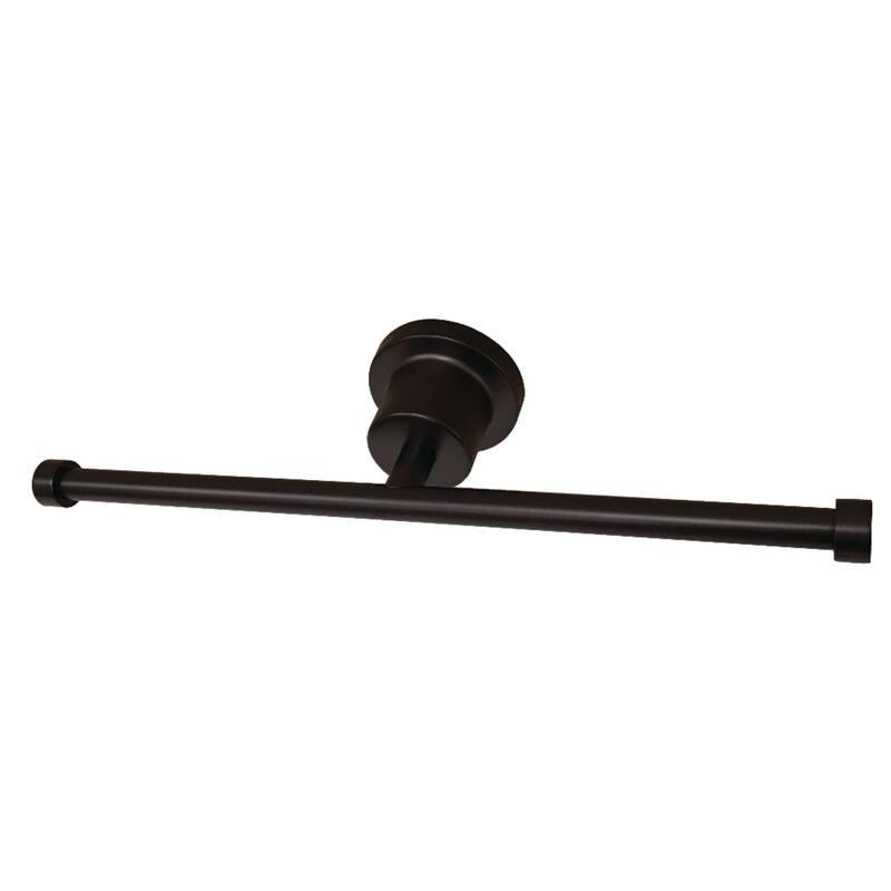 Concord Dual Toilet Paper Holder in Brushed Brass - Oil Rubbed Bronze