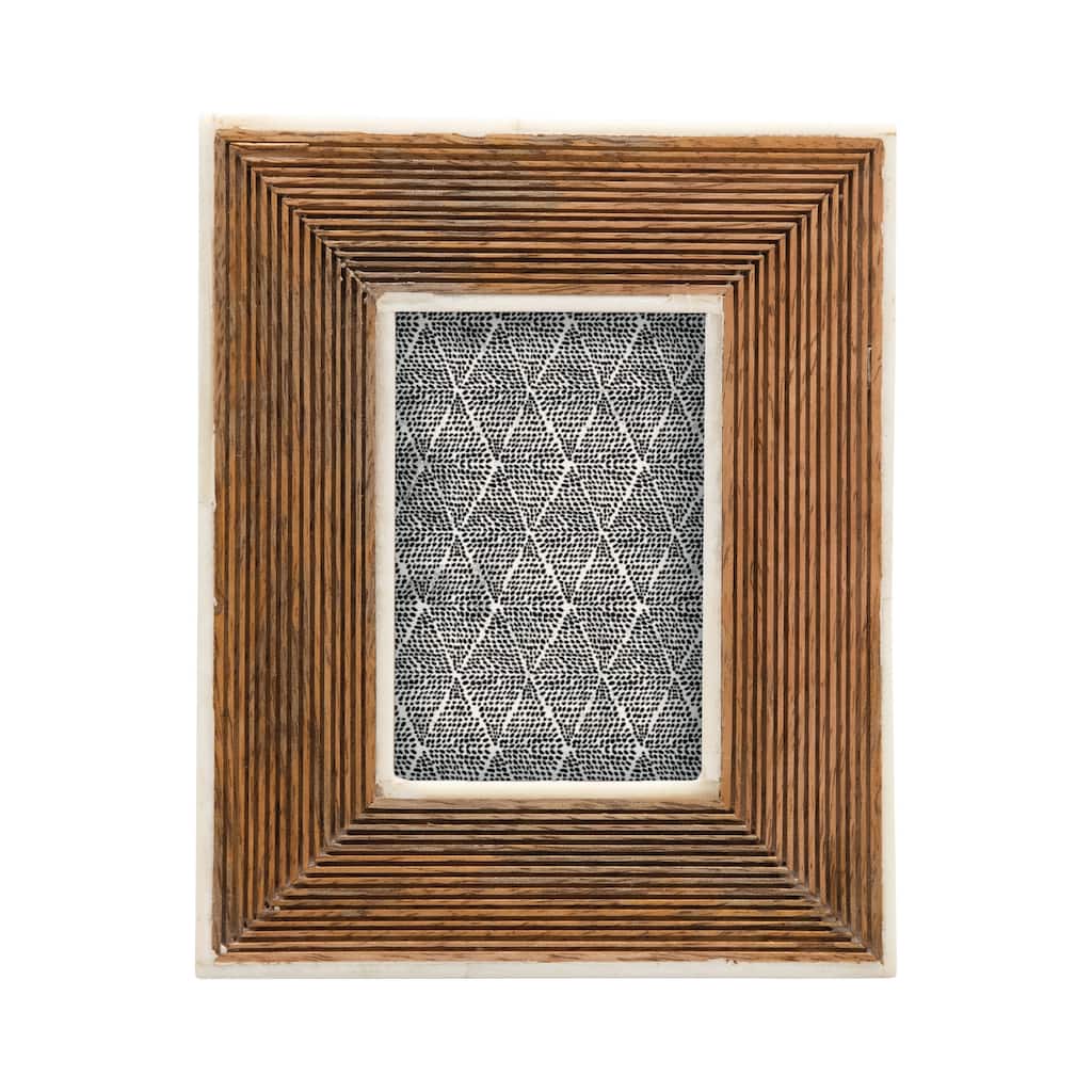 Hand-Carved Mango Wood Photo Frame