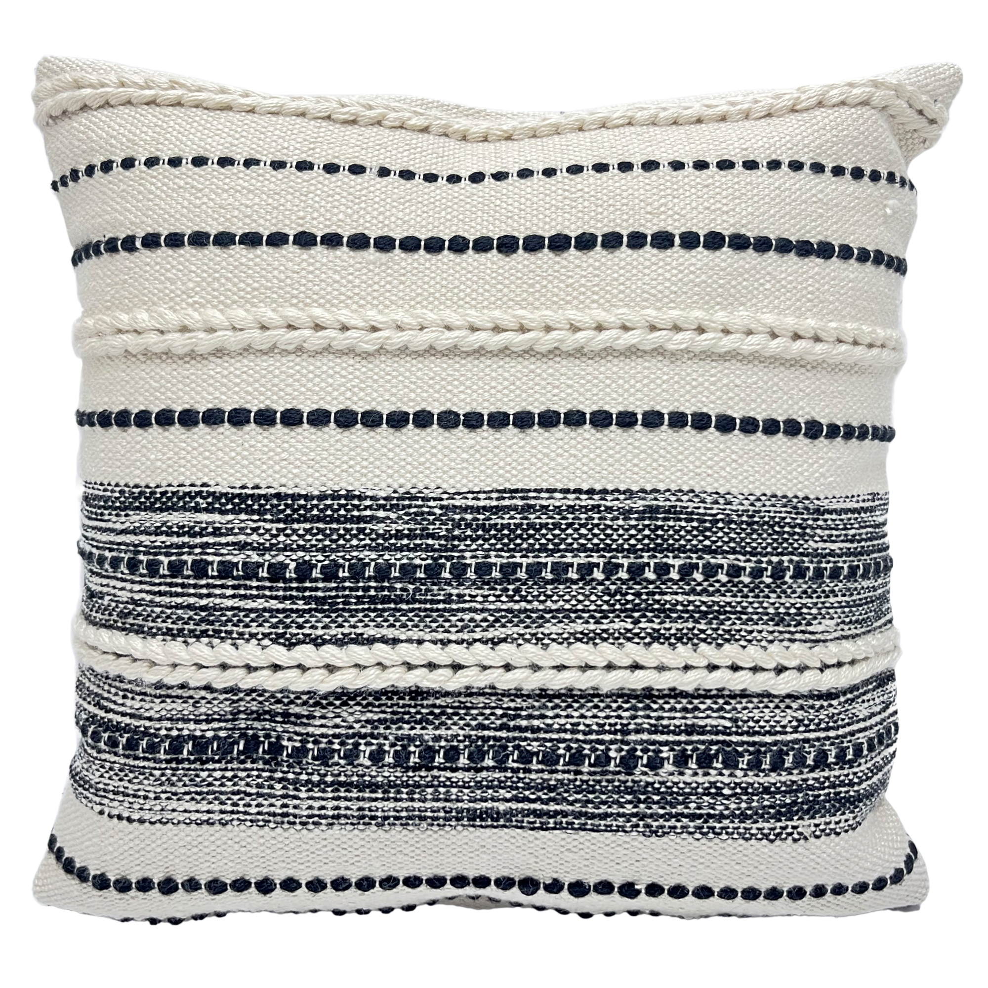 Cream textured cushion on sale