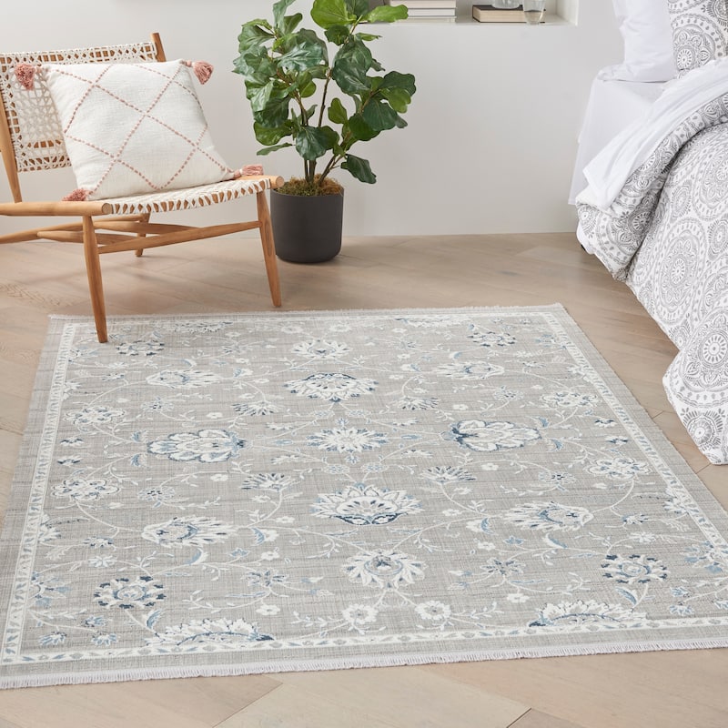 Nourison Lennox French Country Bordered Floral Area Rug