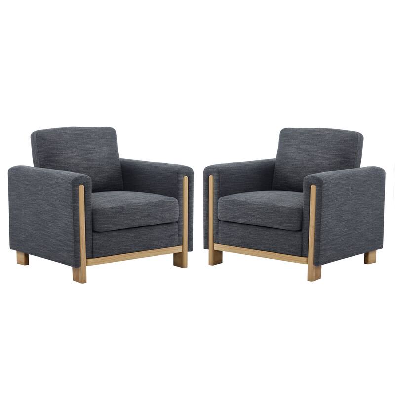 Christopher Knight Home - Harmonia Upholstered Armchair with Solid Wood Frame and Plush Cushioning