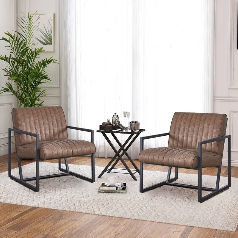 Modern design high quality PU+ steel armchair，for Kitchen, Dining, Bedroom, Living Room